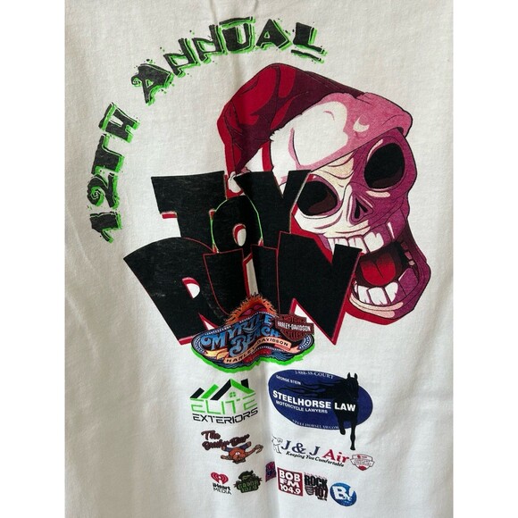 Harley-Davison T-Shirt Men's Size XL Myrtle Beach12th Annual Toy Run L Sleeve - Picture 4 of 12